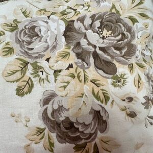 (2) Pottery Barn Hayden Stone Pipe Covers with Inserts Cotton Linen Floral